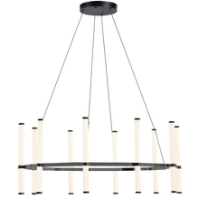 Dainolite CVT-3260C-MB - 60W Chandelier, Matte Black with White Acrylic Diffuser