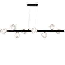 Dainolite PRN-548HP-MB - 8 Light Halogen Horizontal Pendant, Matte Black w/ Clear Glass