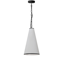 Dainolite PYM-S-MB-BW - 1 Light Incandescent Pendant, Matte Black with White Shade and Black Trim