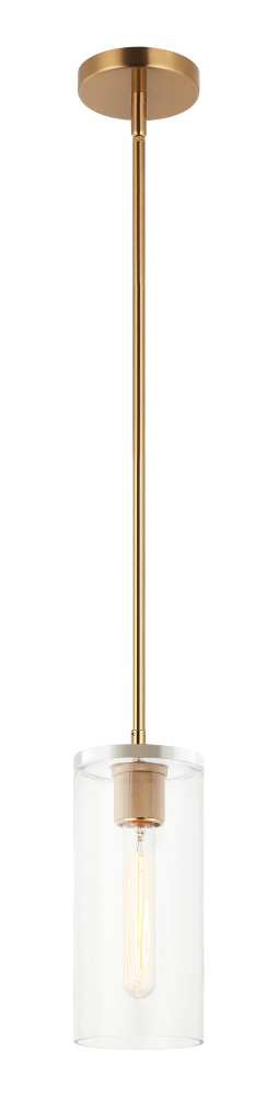 Lincoln Aged Gold Brass Pendant