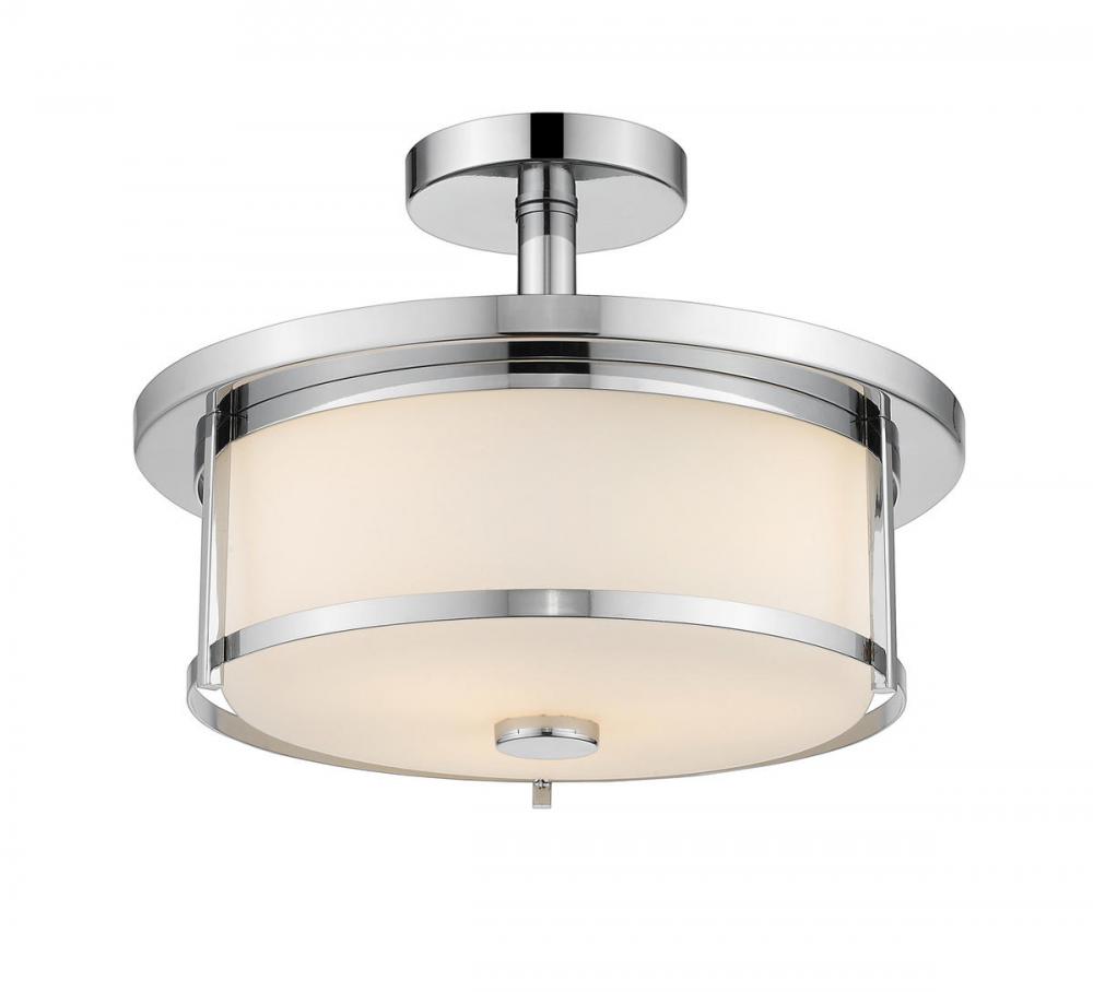 2 Light Semi Flush Mount