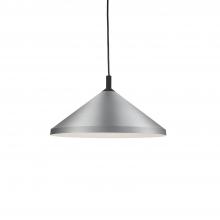 Kuzco Lighting Inc 493118-BN/BK - Dorothy 18-in Brushed Nickel With Black Detail 1 Light Pendant