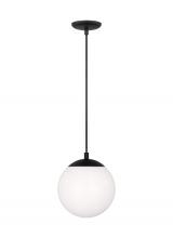 Visual Comfort & Co. Studio Collection 6018-112 - Leo - Hanging Globe Small One Light Pendant with White Glass