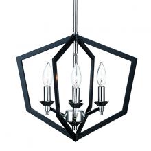 Russell Lighting 255-916/BLK/CHR - Victoria Pendants Black