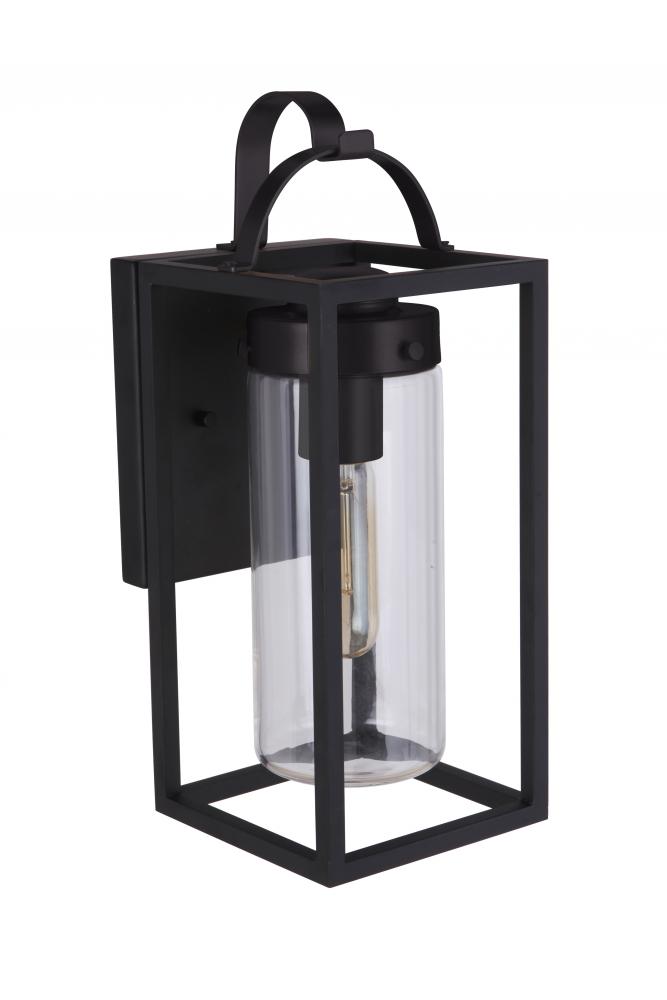 Neo 1 Light Small Outdoor Wall Lantern in Midnight