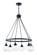 Craftmade 53326-FB - Que 6 Light Chandelier in Flat Black